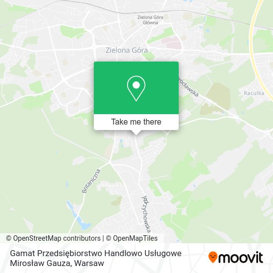 Gamat Przedsiębiorstwo Handlowo Usługowe Mirosław Gauza map