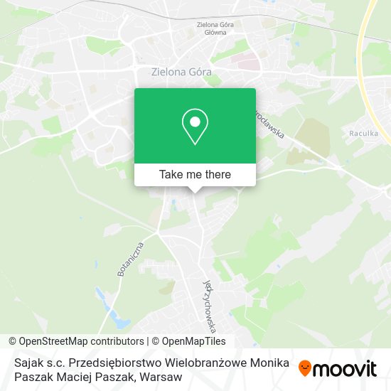 Sajak s.c. Przedsiębiorstwo Wielobranżowe Monika Paszak Maciej Paszak map