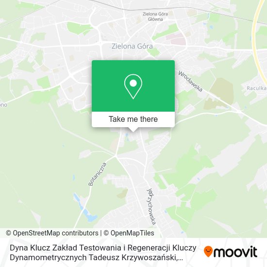 Dyna Klucz Zakład Testowania i Regeneracji Kluczy Dynamometrycznych Tadeusz Krzywoszański map