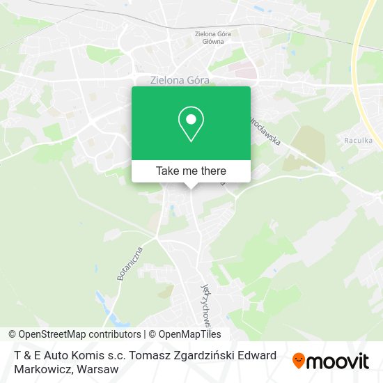 T & E Auto Komis s.c. Tomasz Zgardziński Edward Markowicz map