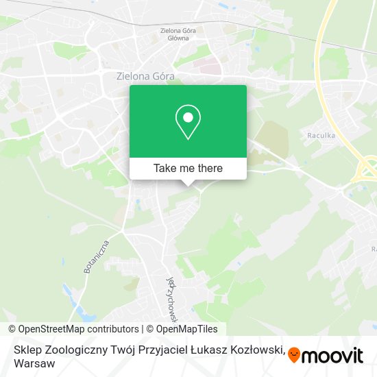 Sklep Zoologiczny Twój Przyjaciel Łukasz Kozłowski map