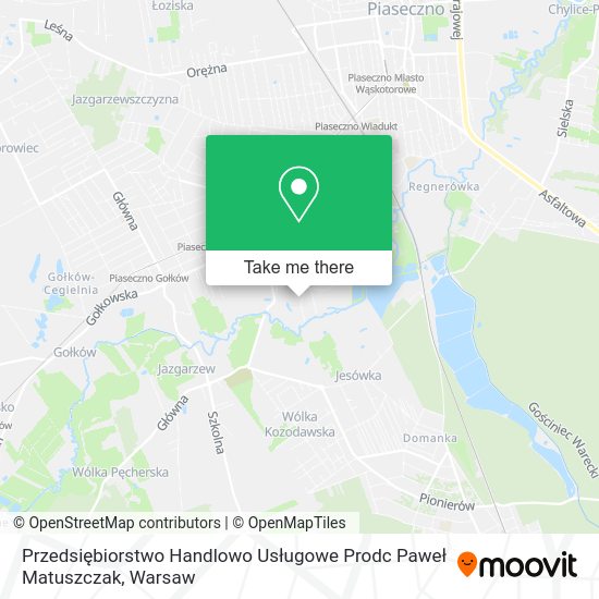 Przedsiębiorstwo Handlowo Usługowe Prodc Paweł Matuszczak map