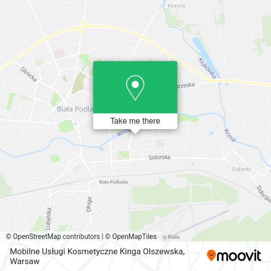 Mobilne Usługi Kosmetyczne Kinga Olszewska map