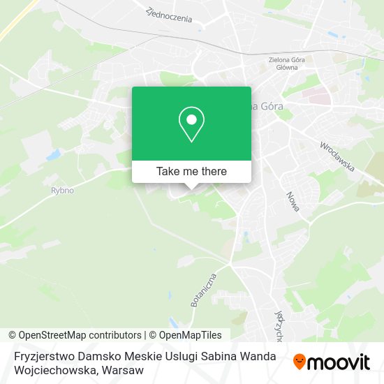 Fryzjerstwo Damsko Meskie Uslugi Sabina Wanda Wojciechowska map