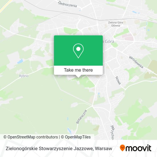 Zielonogórskie Stowarzyszenie Jazzowe map