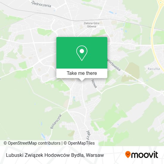 Lubuski Związek Hodowców Bydła map