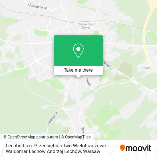 Карта Lechbud s.c. Przedsiębiorstwo Wielobranżowe Waldemar Lechów Andrzej Lechów