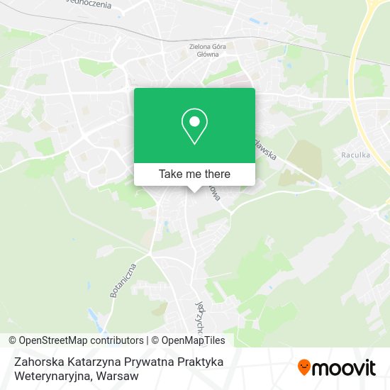 Zahorska Katarzyna Prywatna Praktyka Weterynaryjna map