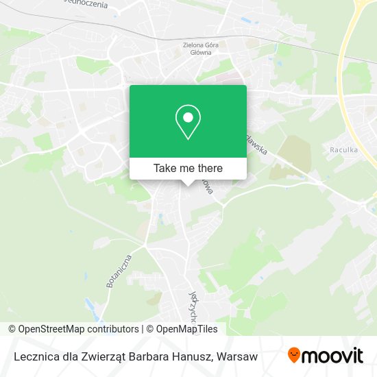 Lecznica dla Zwierząt Barbara Hanusz map