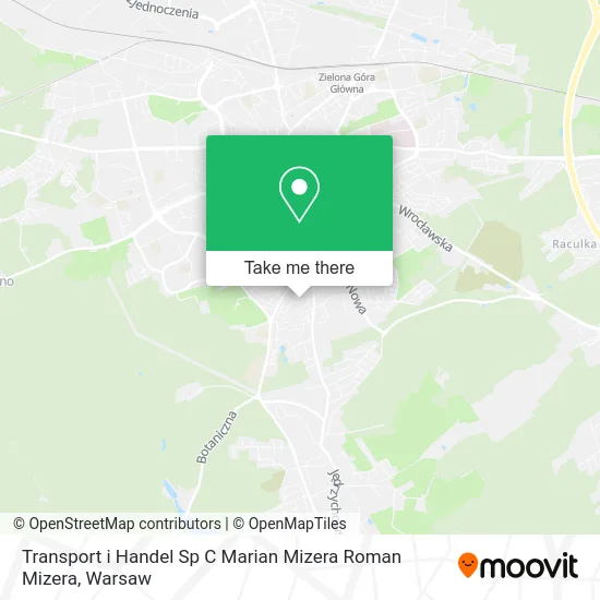 Карта Transport i Handel Sp C Marian Mizera Roman Mizera