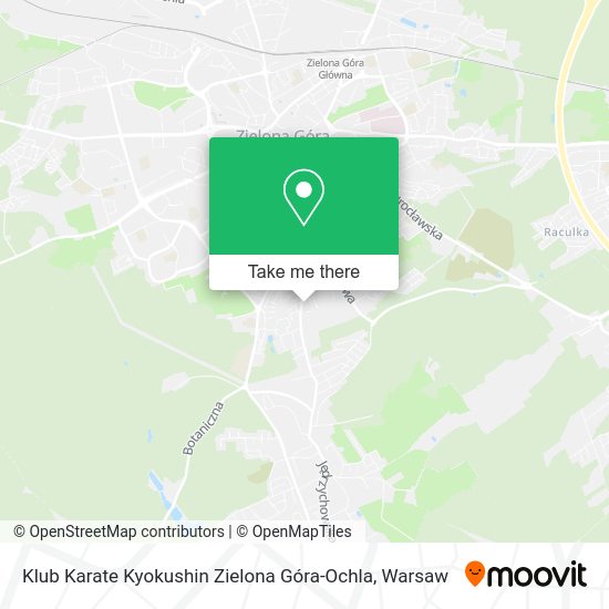 Klub Karate Kyokushin Zielona Góra-Ochla map