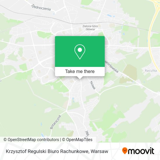 Krzysztof Regulski Biuro Rachunkowe map