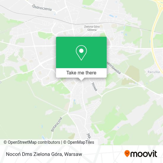 Nocoń Dms Zielona Góra map