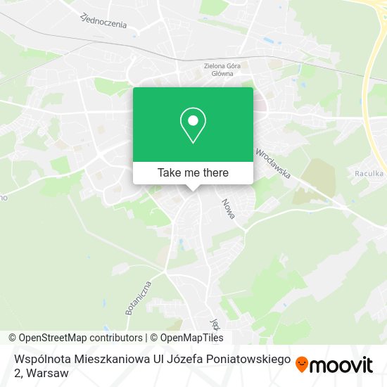 Карта Wspólnota Mieszkaniowa Ul Józefa Poniatowskiego 2