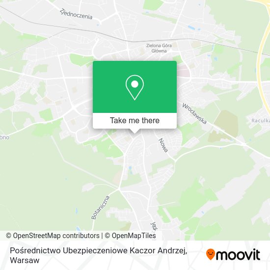 Pośrednictwo Ubezpieczeniowe Kaczor Andrzej map