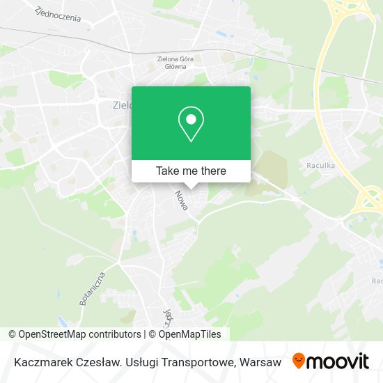 Kaczmarek Czesław. Usługi Transportowe map