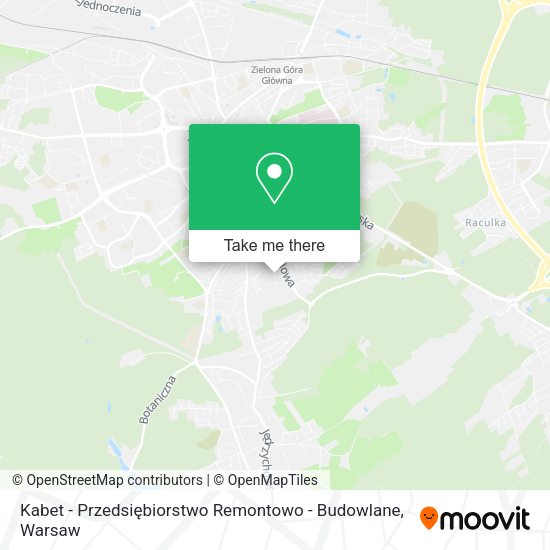 Kabet - Przedsiębiorstwo Remontowo - Budowlane map