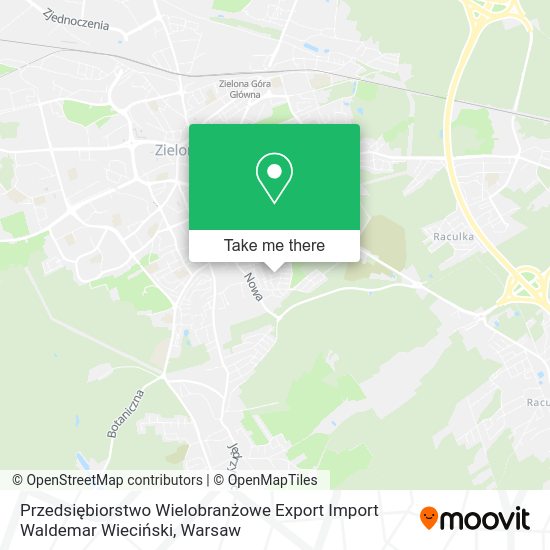 Przedsiębiorstwo Wielobranżowe Export Import Waldemar Wieciński map