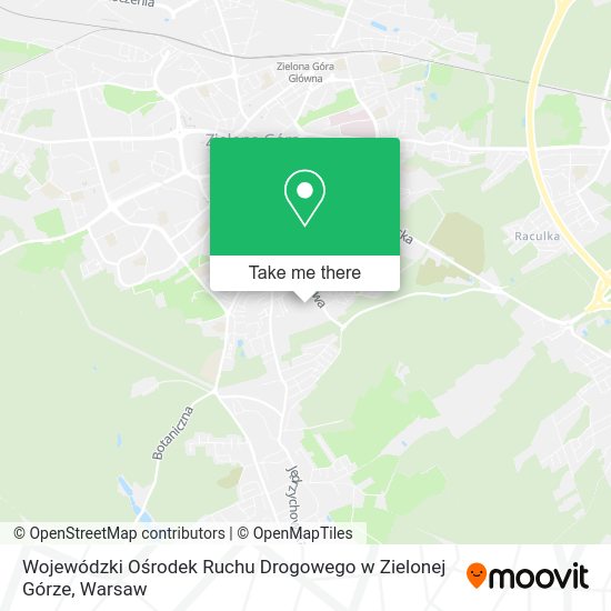 Wojewódzki Ośrodek Ruchu Drogowego w Zielonej Górze map