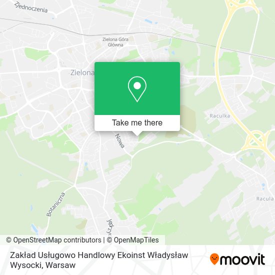 Zakład Usługowo Handlowy Ekoinst Władysław Wysocki map