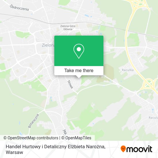 Handel Hurtowy i Detaliczny Elżbieta Narożna map