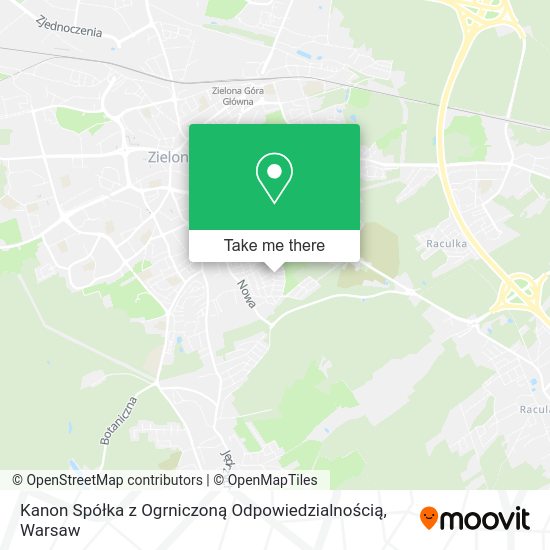 Kanon Spółka z Ogrniczoną Odpowiedzialnością map