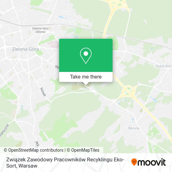 Карта Związek Zawodowy Pracowników Recyklingu Eko-Sort