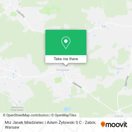 Miz Jacek Miadzielec i Adam Żyłowski S C - Zabór map