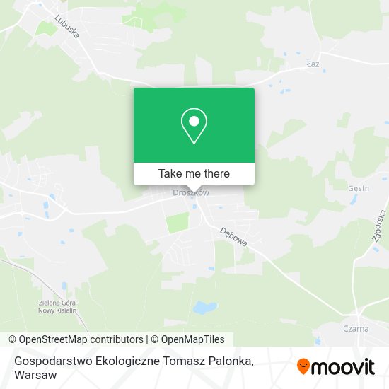 Gospodarstwo Ekologiczne Tomasz Palonka map