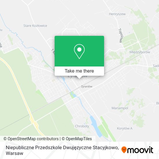 Niepubliczne Przedszkole Dwujęzyczne Stacyjkowo map