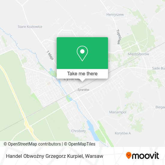 Handel Obwoźny Grzegorz Kurpiel map