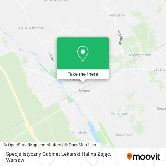 Карта Specjalistyczny Gabinet Lekarski Halina Zając
