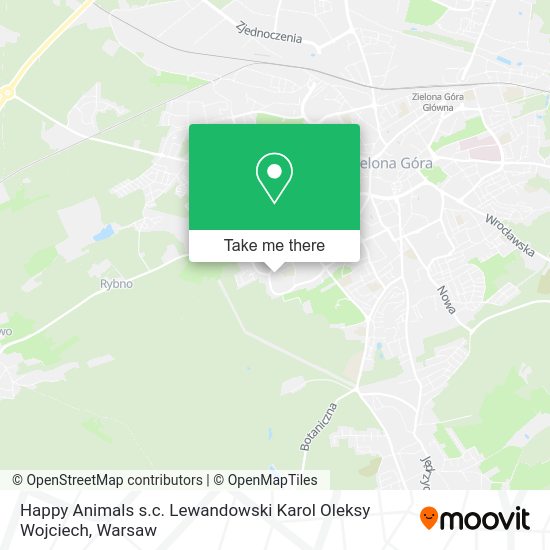 Happy Animals s.c. Lewandowski Karol Oleksy Wojciech map