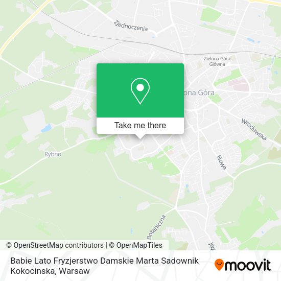 Babie Lato Fryzjerstwo Damskie Marta Sadownik Kokocinska map