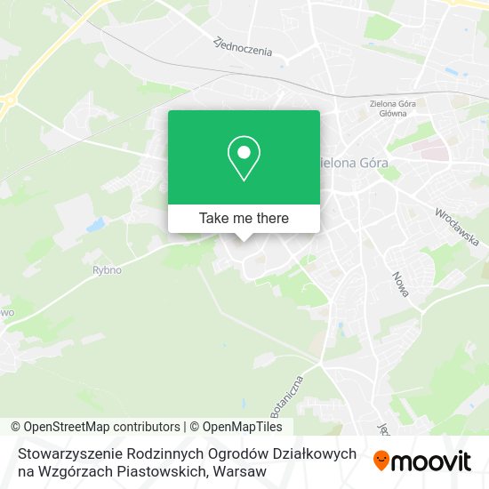 Stowarzyszenie Rodzinnych Ogrodów Działkowych na Wzgórzach Piastowskich map