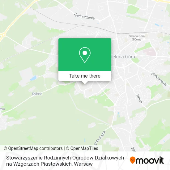 Stowarzyszenie Rodzinnych Ogrodów Działkowych na Wzgórzach Piastowskich map
