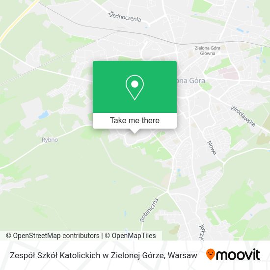 Zespół Szkół Katolickich w Zielonej Górze map