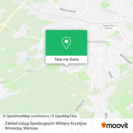 Zakład Usług Spedycyjnych Witrans Krystyna Winnicka map