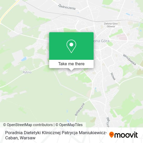 Poradnia Dietetyki Klinicznej Patrycja Maniukiewicz-Caban map