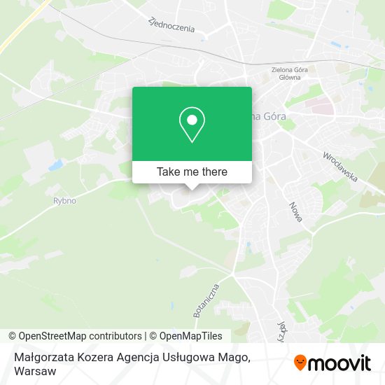 Małgorzata Kozera Agencja Usługowa Mago map