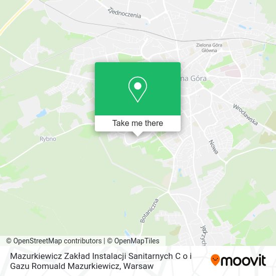 Mazurkiewicz Zakład Instalacji Sanitarnych C o i Gazu Romuald Mazurkiewicz map