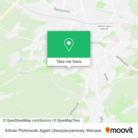 Карта Adrian Piotrowski Agent Ubezpieczeniowy