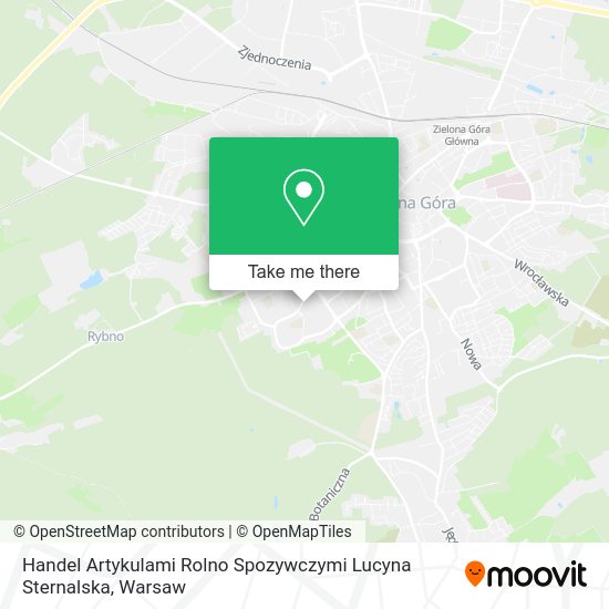 Handel Artykulami Rolno Spozywczymi Lucyna Sternalska map