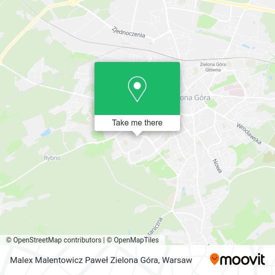 Malex Malentowicz Paweł Zielona Góra map