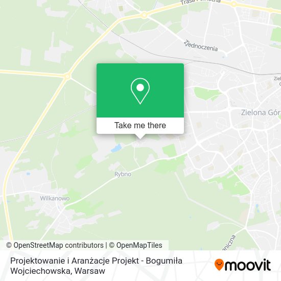 Projektowanie i Aranżacje Projekt - Bogumiła Wojciechowska map