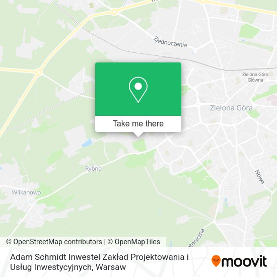 Adam Schmidt Inwestel Zakład Projektowania i Usług Inwestycyjnych map