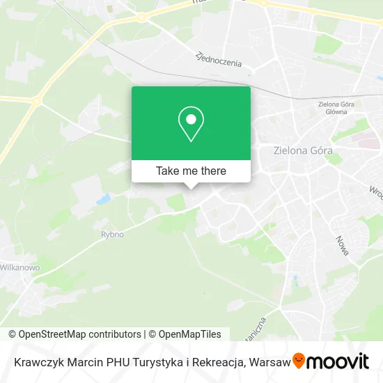 Krawczyk Marcin PHU Turystyka i Rekreacja map