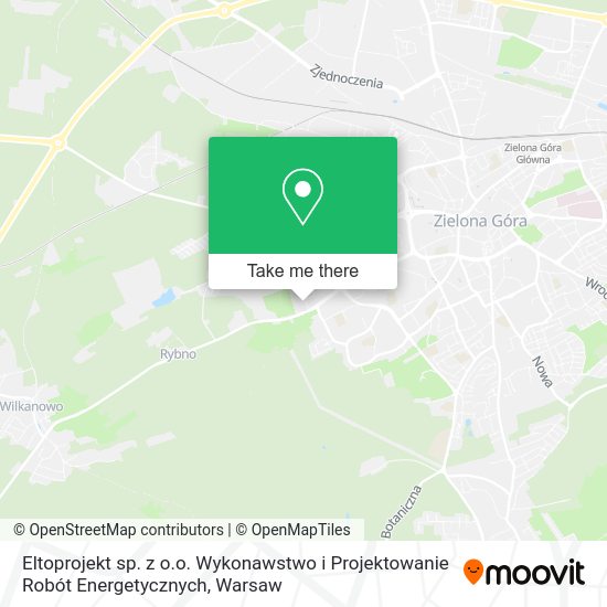 Eltoprojekt sp. z o.o. Wykonawstwo i Projektowanie Robót Energetycznych map