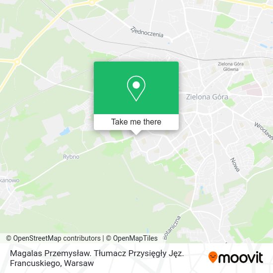 Magalas Przemysław. Tłumacz Przysięgły Jęz. Francuskiego map