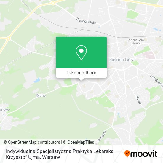 Indywidualna Specjalistyczna Praktyka Lekarska Krzysztof Ujma map